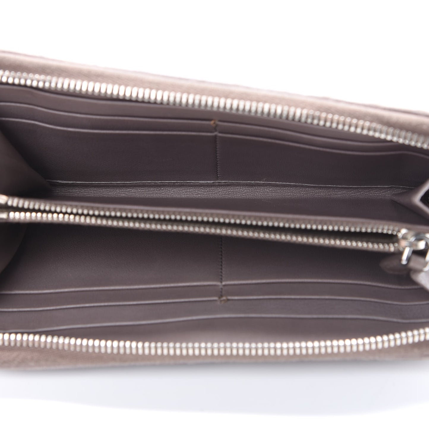 Nappa Gaufre Zip Around Wallet Bambu