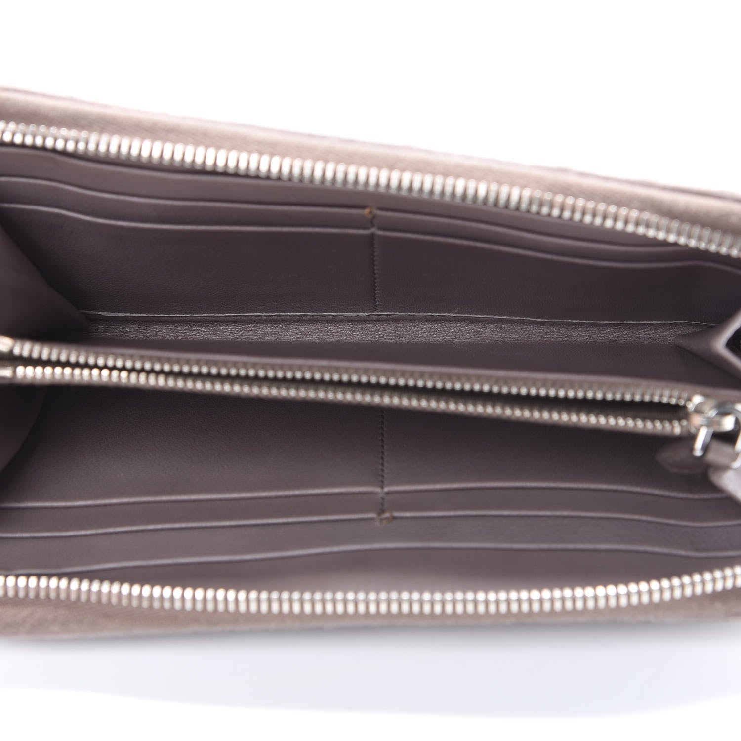 Prada Nappa Gaufre Zip Around Wallet Bambu 4 of 18