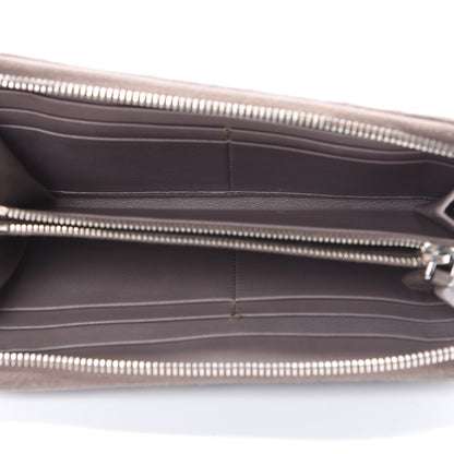 Prada Nappa Gaufre Zip Around Wallet Bambu 4 of 18