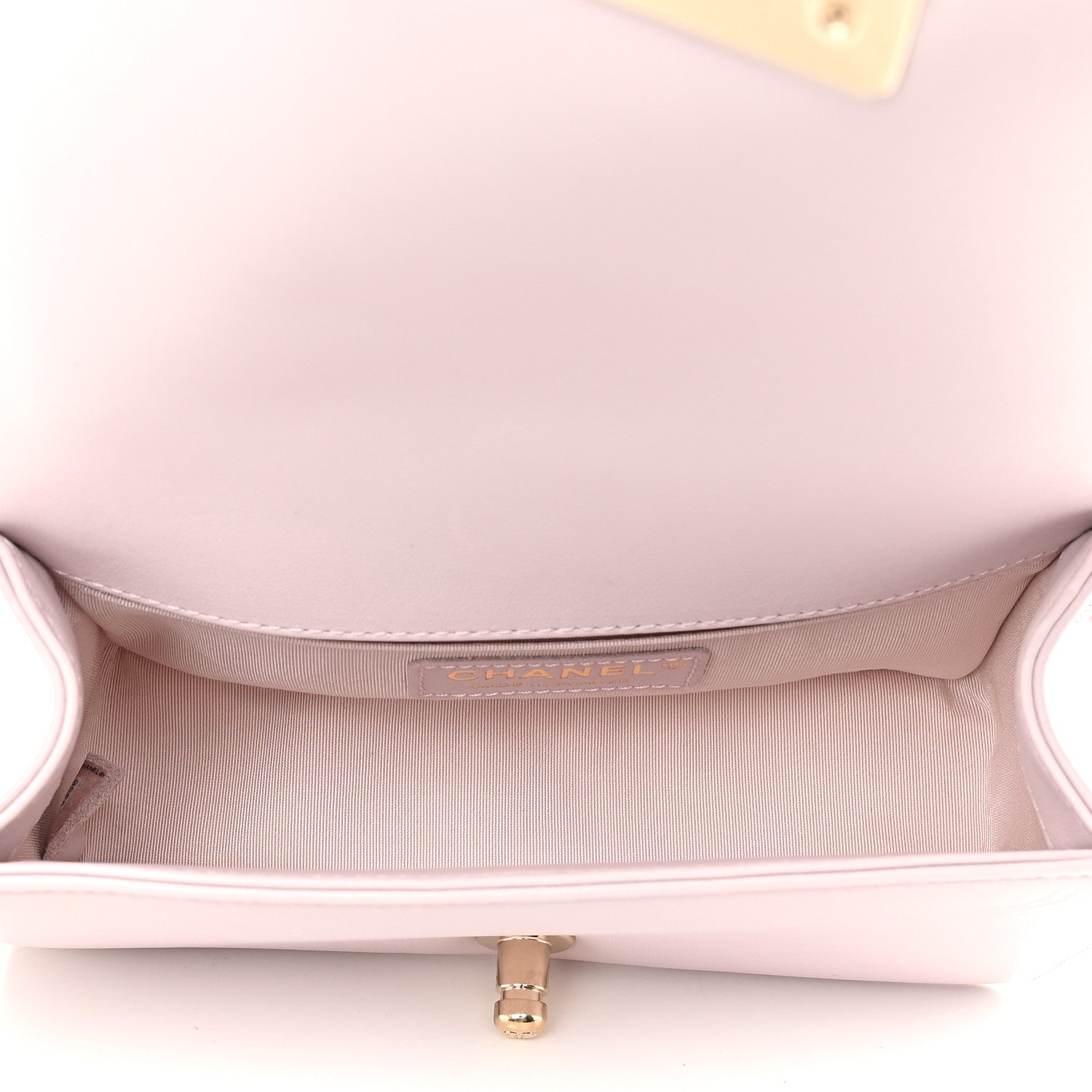 Chanel Calfskin Chevron Quilted Small Boy Flap Lilac 5 of 9
