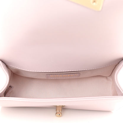 Chanel Calfskin Chevron Quilted Small Boy Flap Lilac 5 of 9
