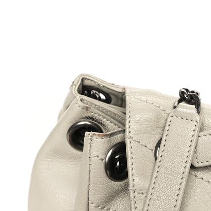 Saint Laurent Vintage Lambskin Chevron Monogram Large Nolita Crema Soft 10 of 11