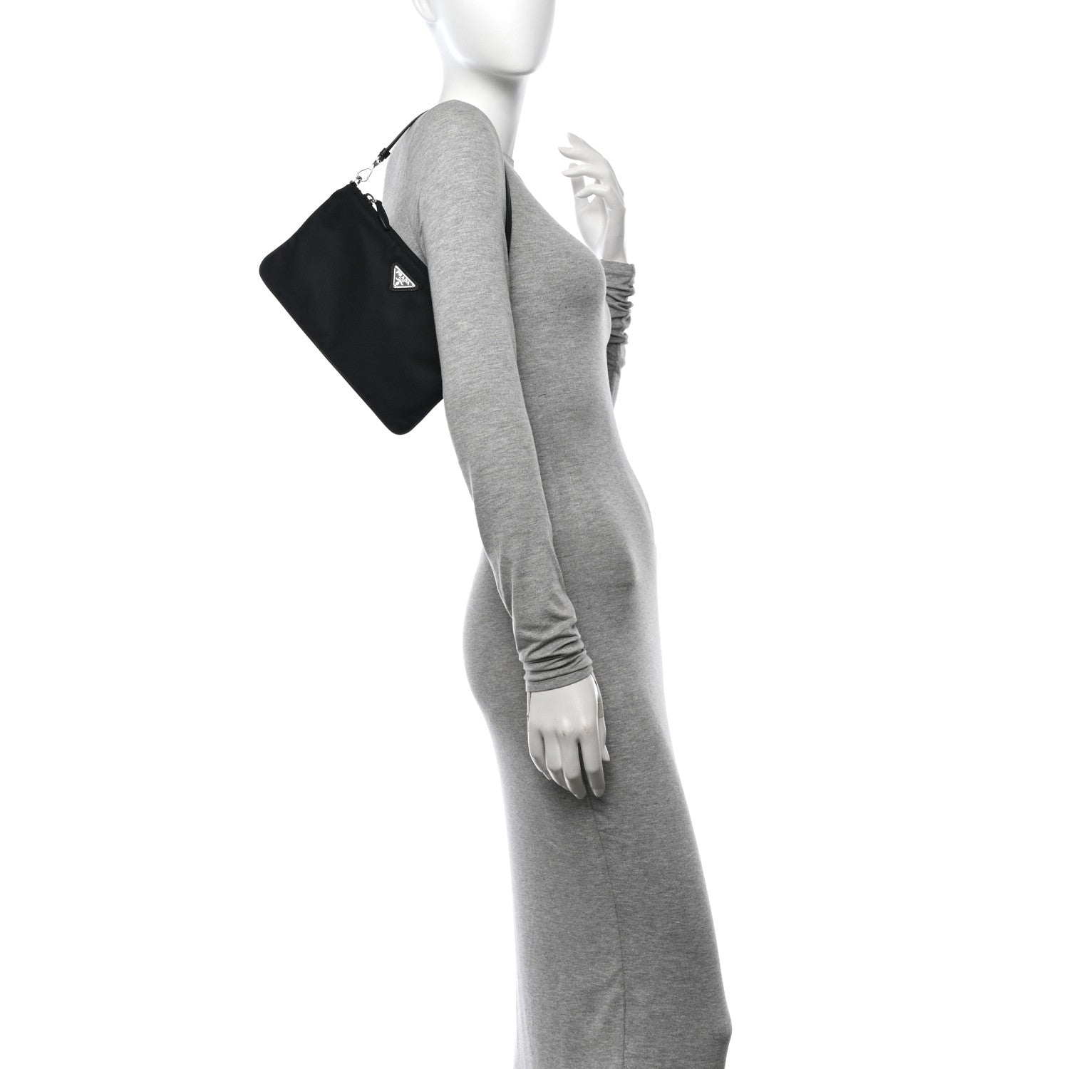 Prada Re-Nylon Vela Pouch Black 2 of 12