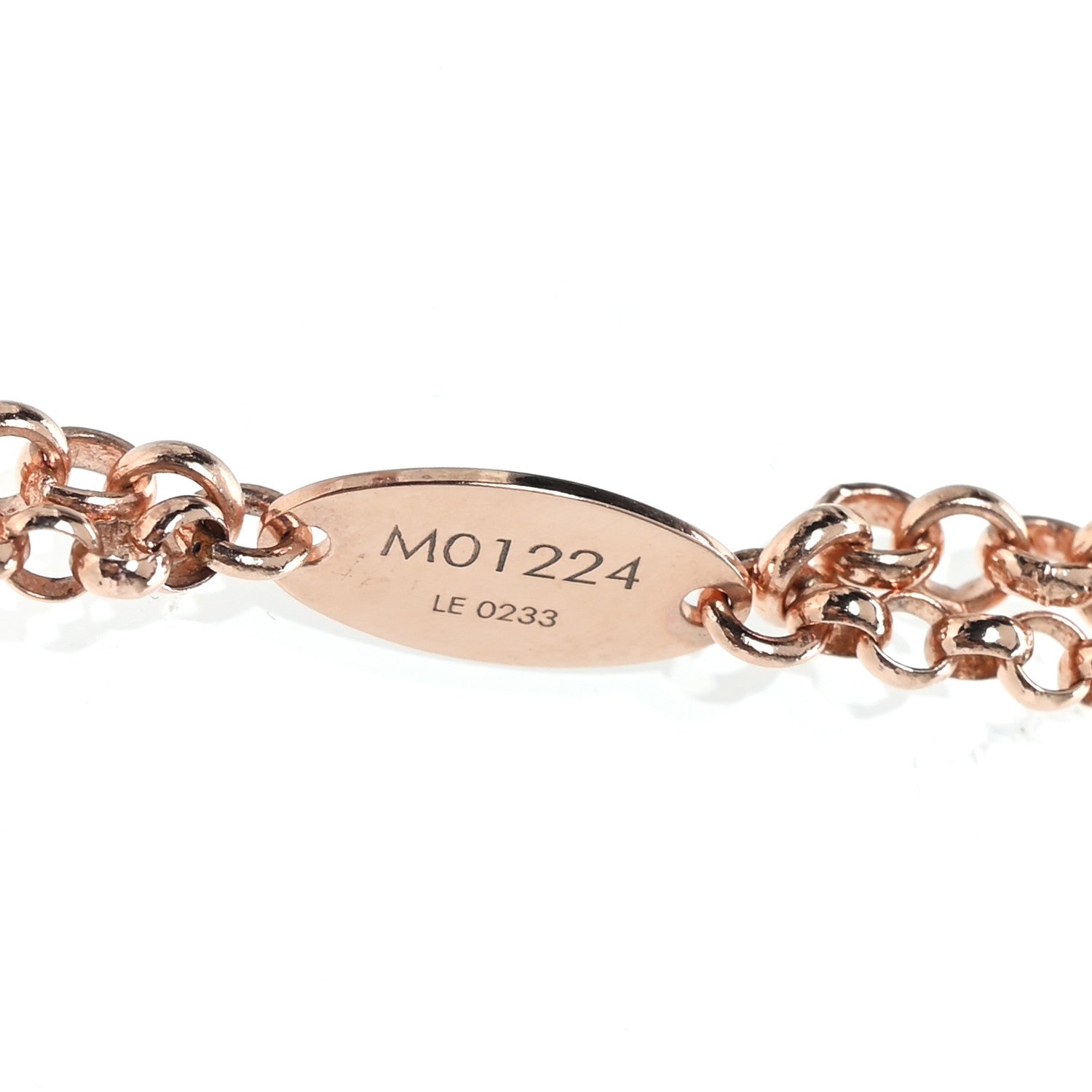 Louis Vuitton Metal Enamel LV Stellar Long Necklace Rose Gold 6 of 6