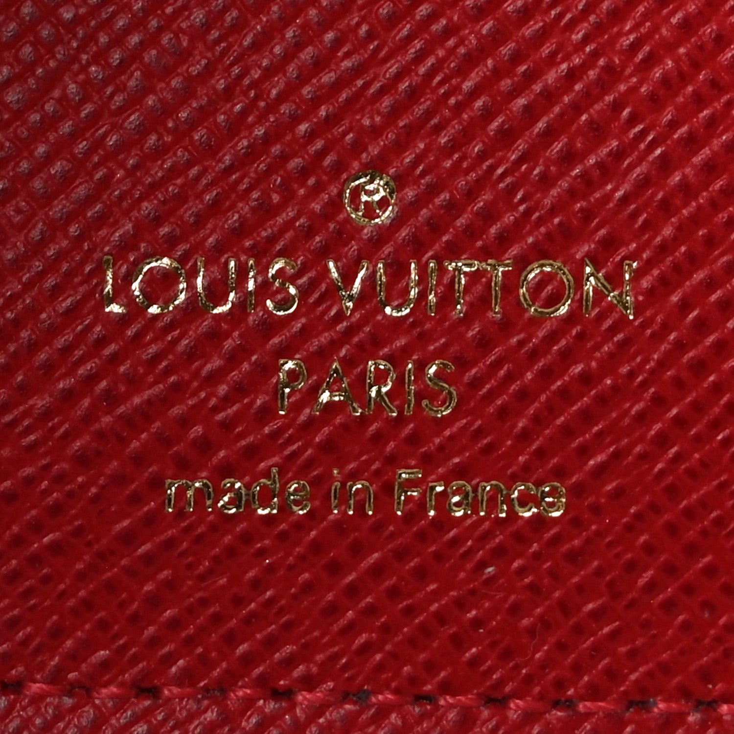 Louis Vuitton Damier Ebene Victorine Wallet Rouge 11 of 14