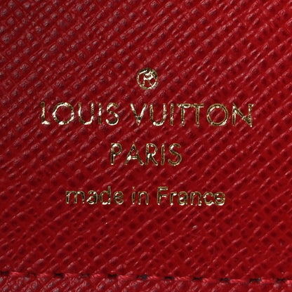 Louis Vuitton Damier Ebene Victorine Wallet Rouge 11 of 14