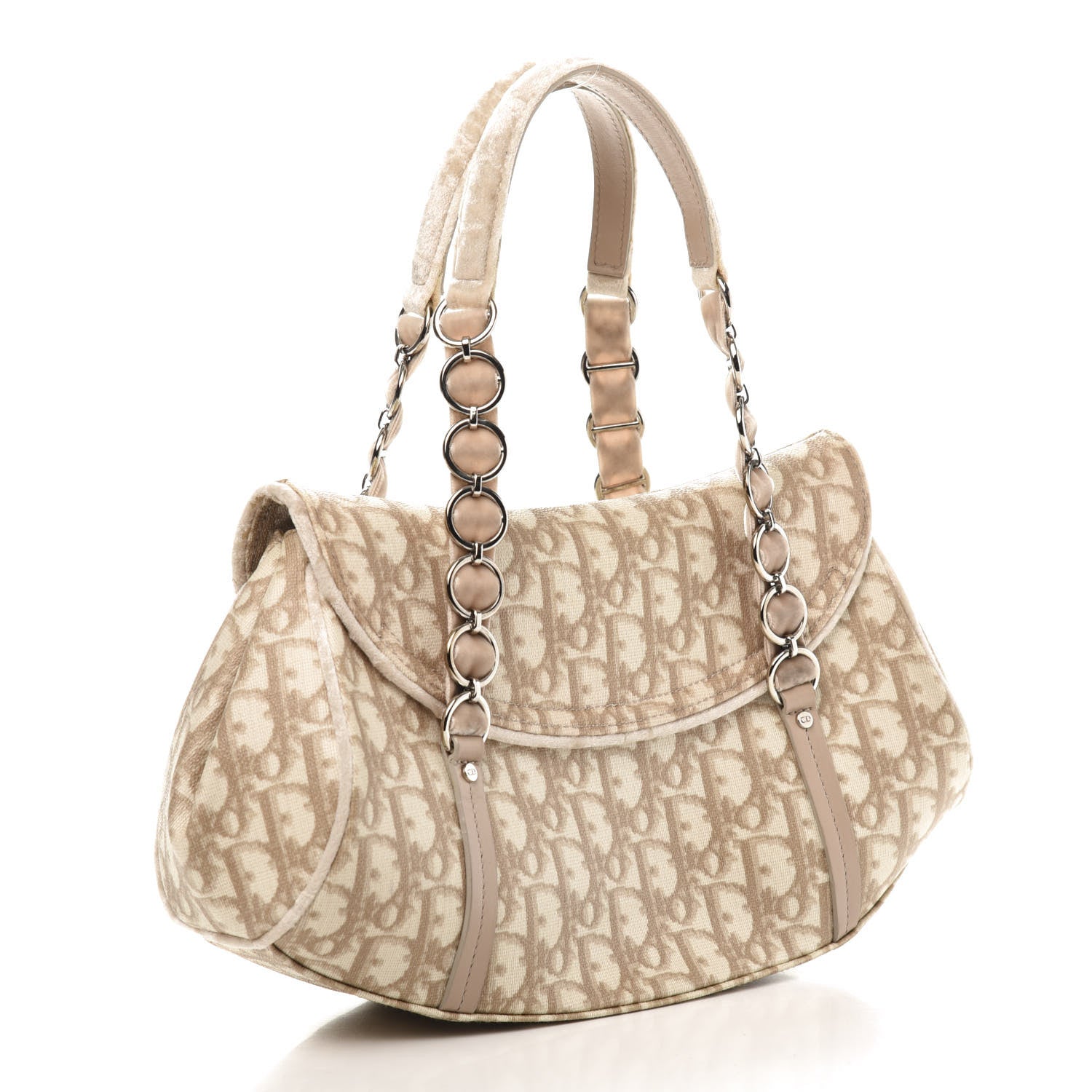 Christian Dior Monogram Romantique Trotter Bag Rose 3 of 15