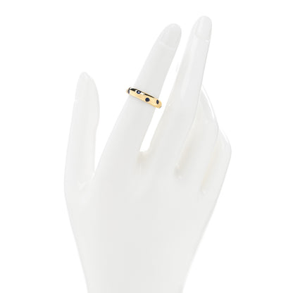 Tiffany 18K Yellow Gold Blue Sapphire 4mm Etoile Band Ring 50 5.25 2 of 4