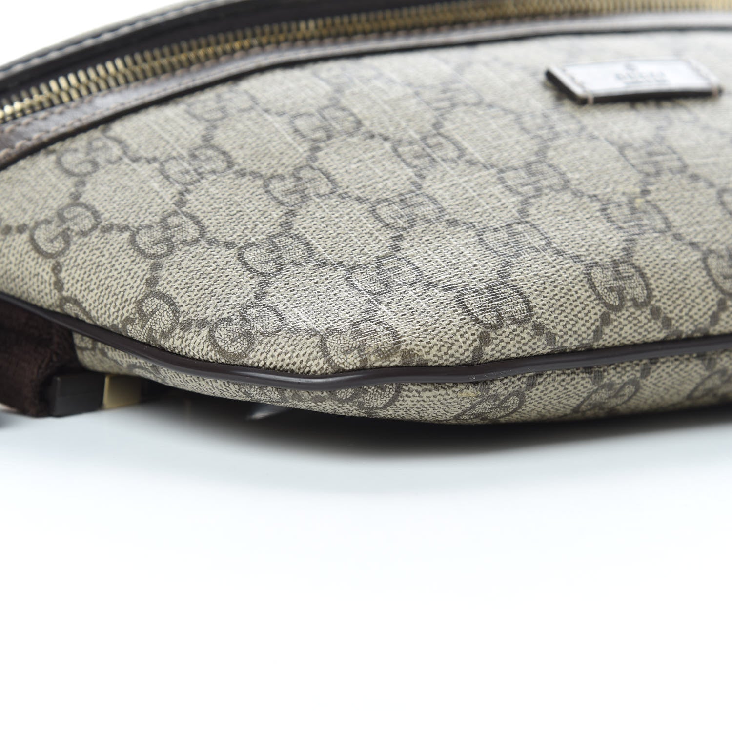 Gucci GG Supreme Monogram Belt Bag Dark Brown 9 of 13