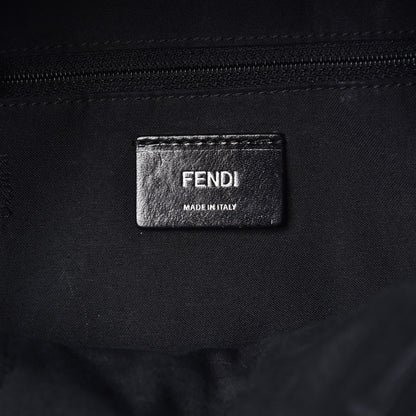 Fendi Nylon Vitello Fox Goat Fur Monster Eyes Mini Backpack Black Multicolor Sky 6 of 7