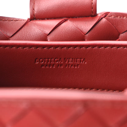 Bottega Veneta Nappa Intrecciato Mini Andiamo Shoulder Bag Lava Red 5 of 9