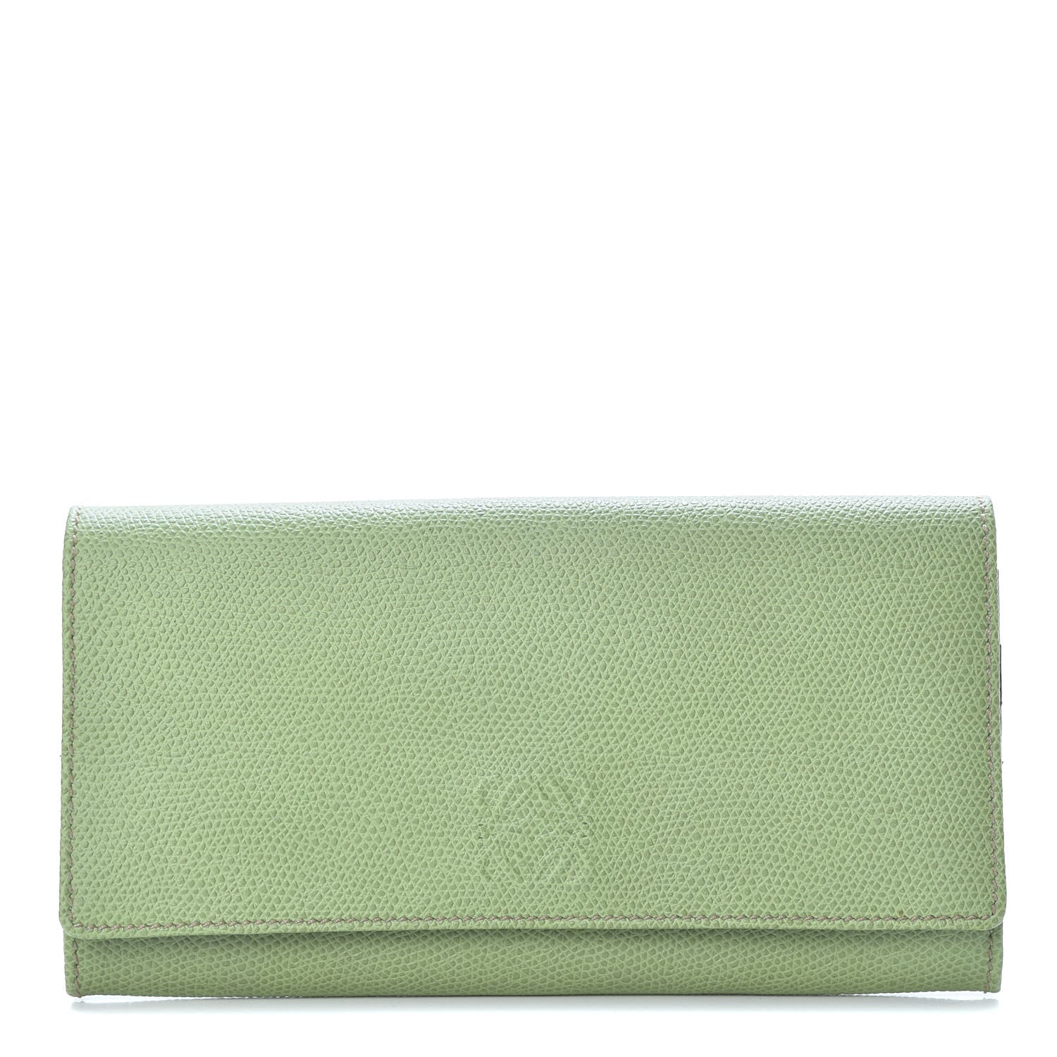 Loewe Grained Calfskin Continental Wallet Green 1 of 9