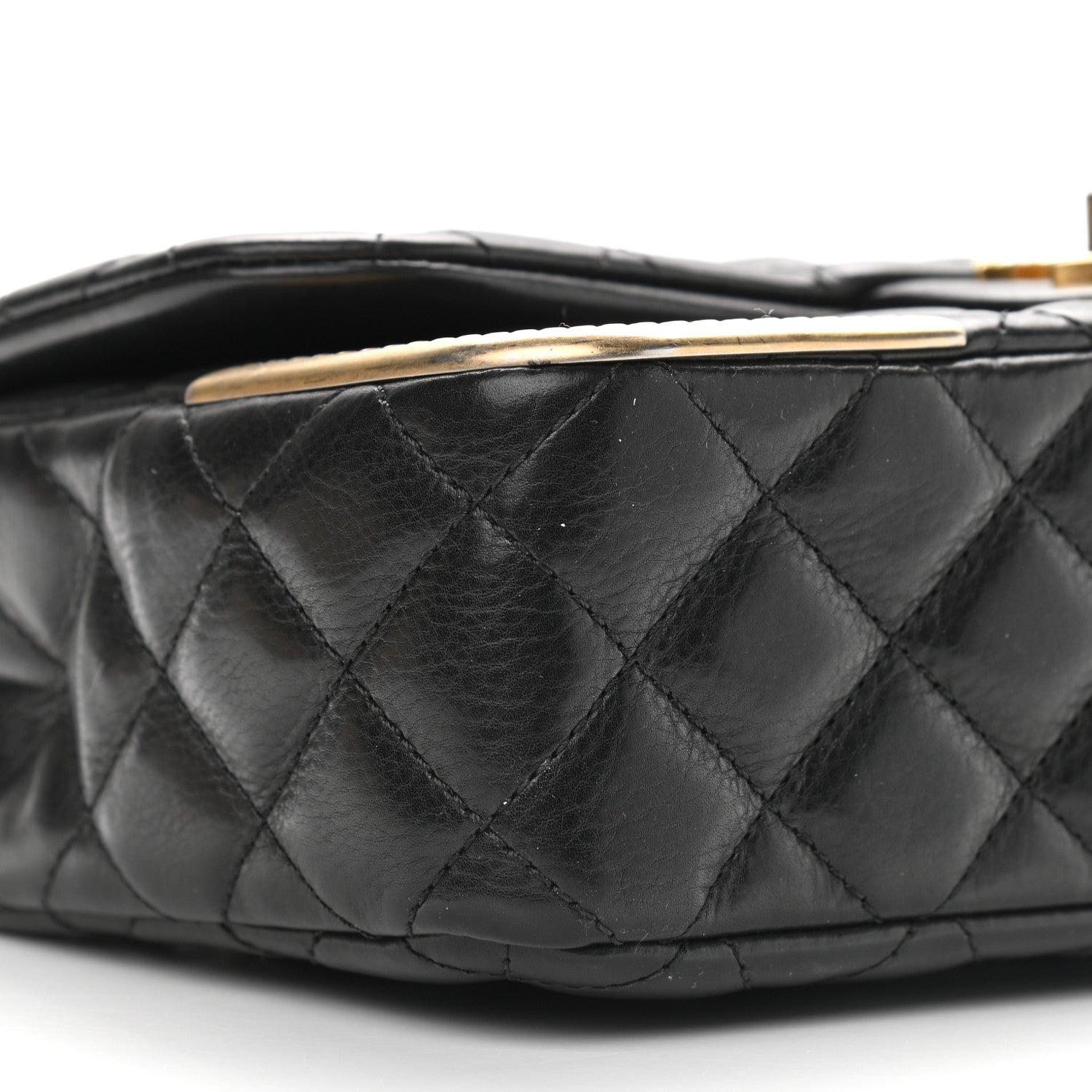 Chanel Calfskin Quilted Rock The Corner Flap Black 8 of 12