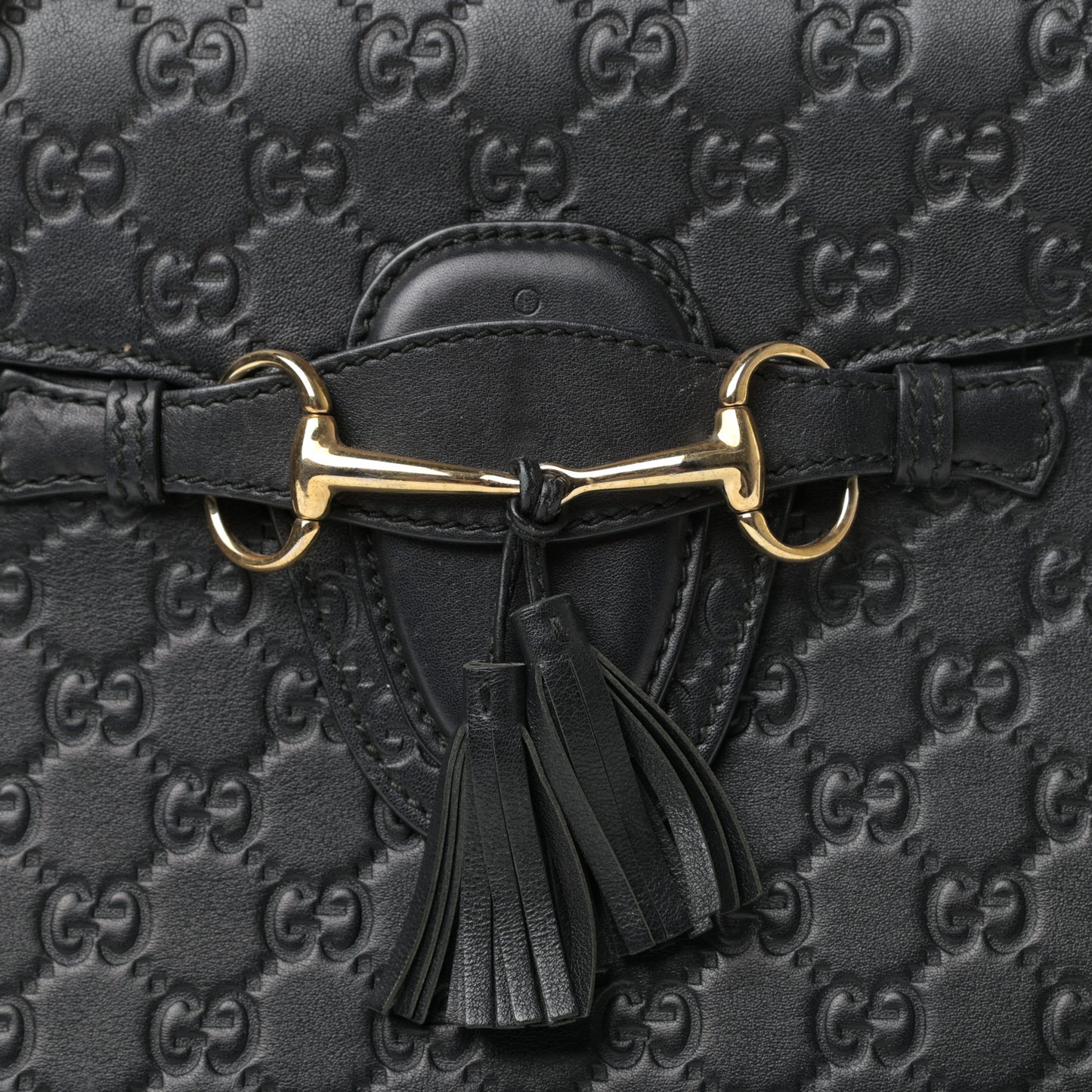 Guccissima Large Emily Chain Shoulder Bag Black