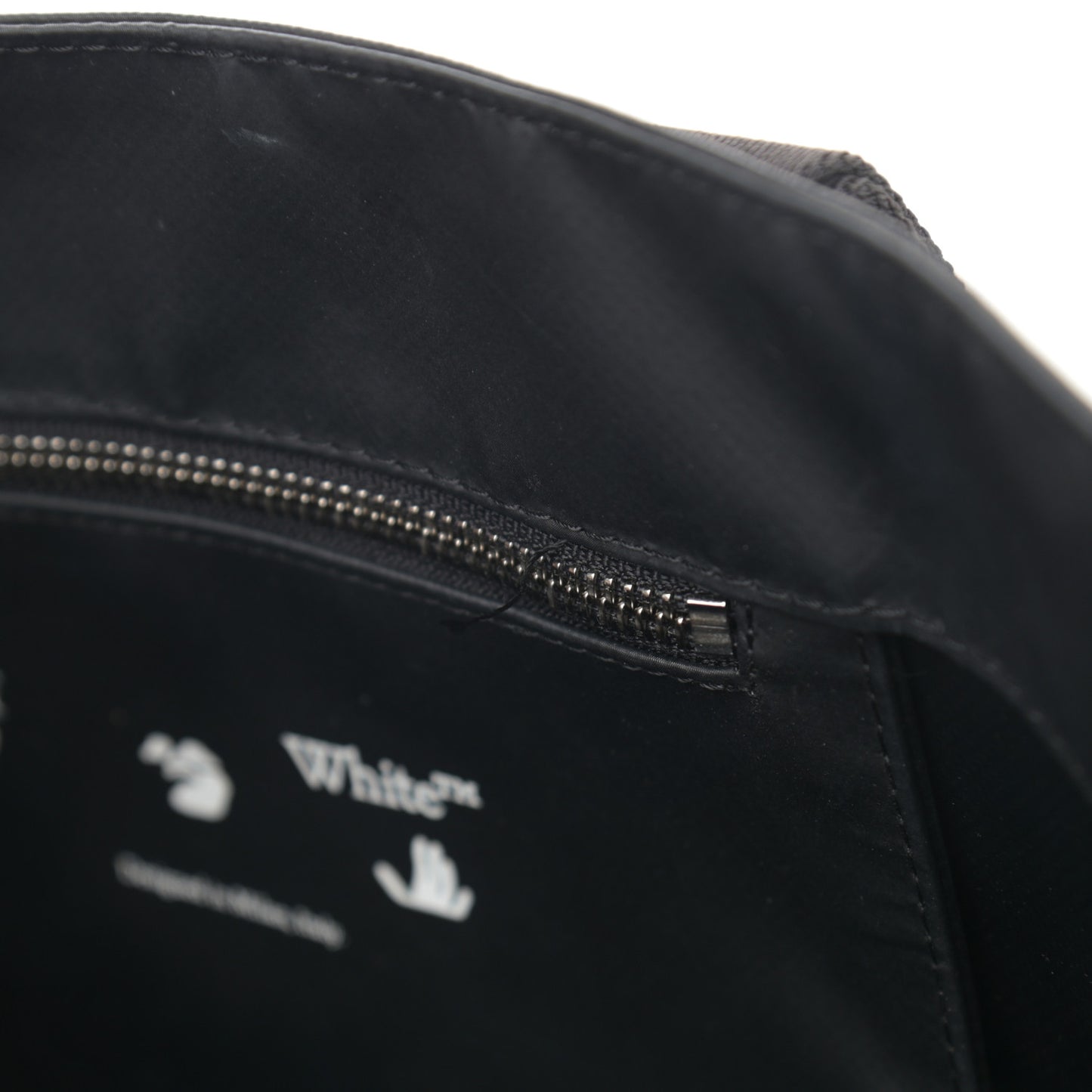 Nylon Sculpture Tote Bag Black