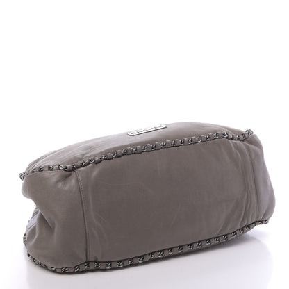 Chanel Lambskin Chain Hobo Grey 4 of 17