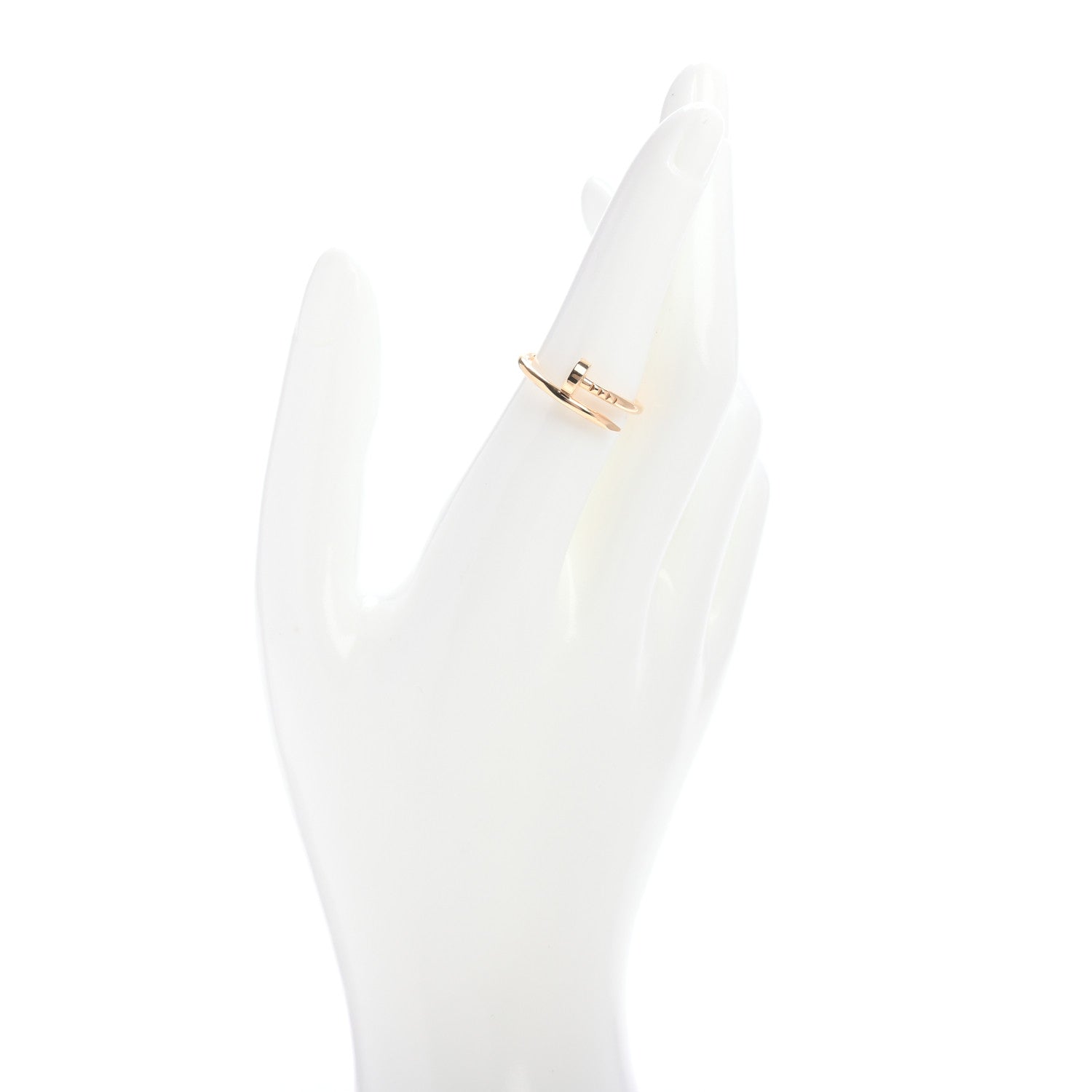 Cartier 18K Yellow Gold Small Juste Un Clou Ring 53 6.25 2 of 5
