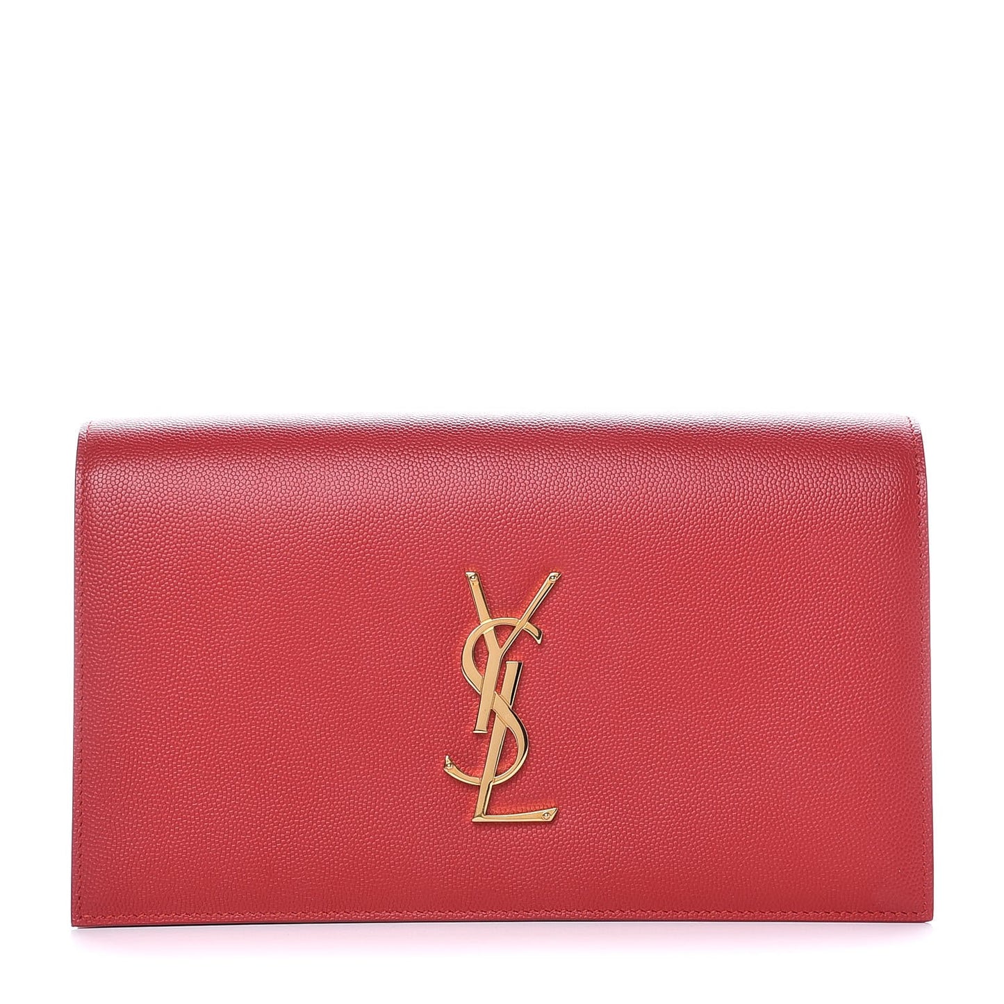 Grain De Poudre Classic Monogram Kate Clutch New Red