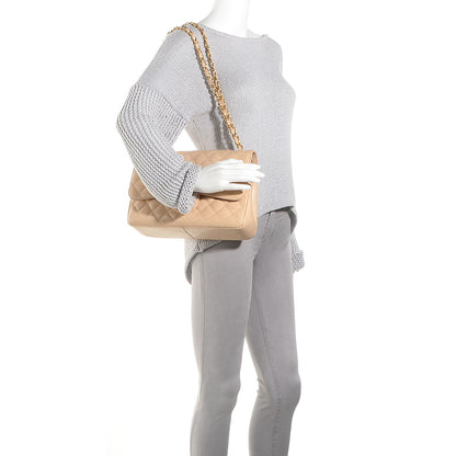 Chanel Caviar Jumbo Double Flap Beige Clair 2 of 8