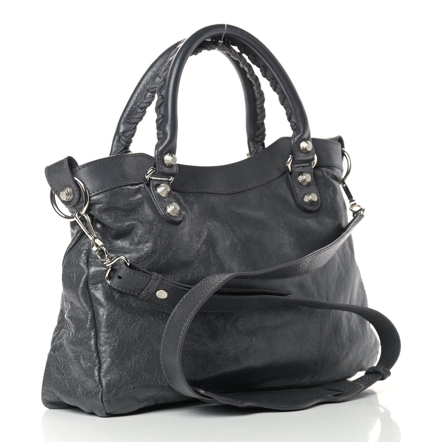 Agneau Giant 12 Silver Hardware Town Gris Fossile