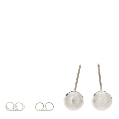 Tiffany Sterling Silver 8mm HardWear Ball Earrings 3 of 4