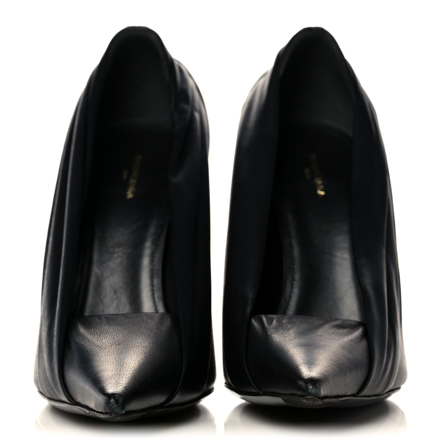 Lambskin Knife Pointed Pumps 39 Black