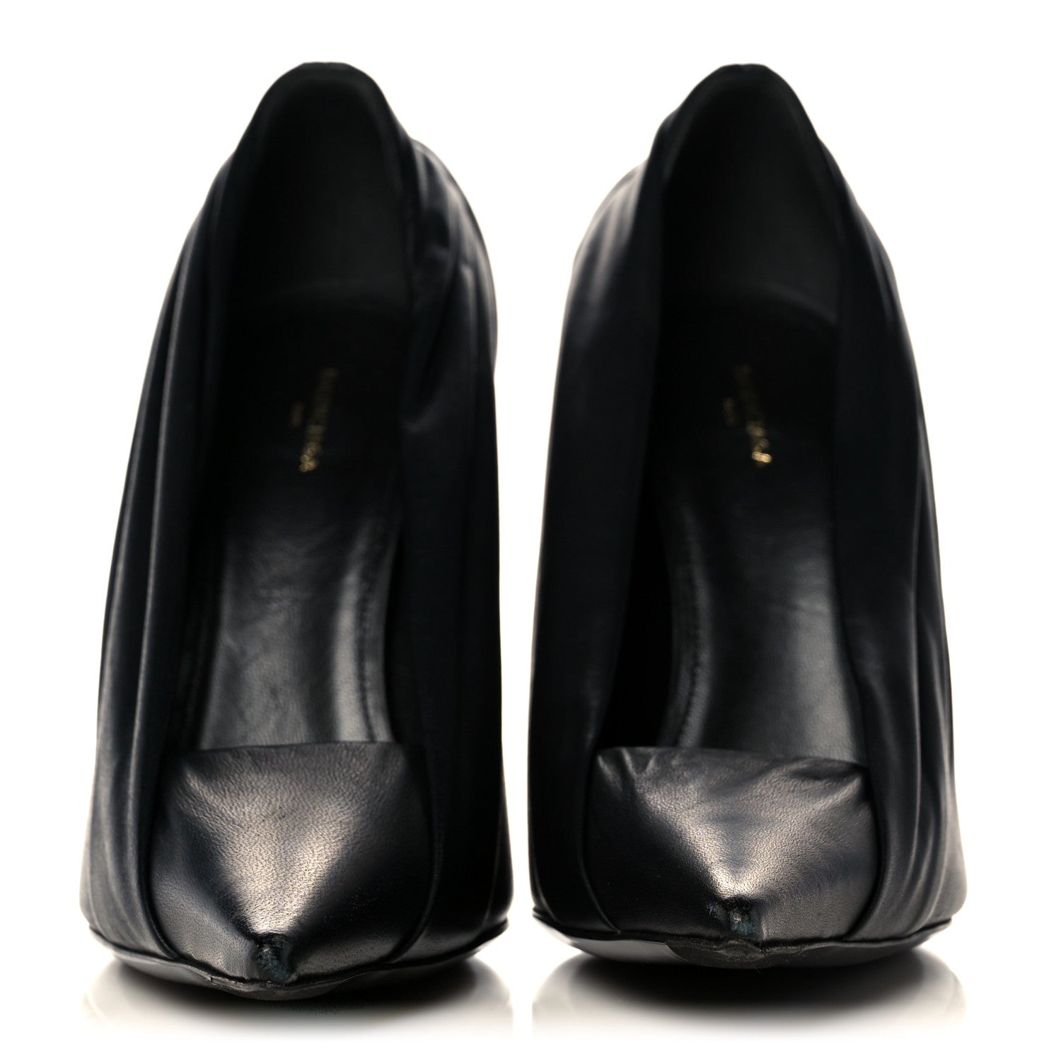 Balenciaga Lambskin Knife Pointed Pumps 39 Black 2 of 9
