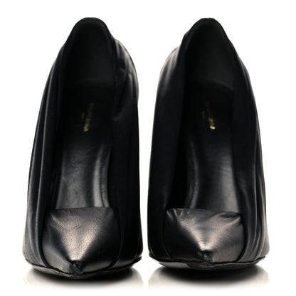 Balenciaga Lambskin Knife Pointed Pumps 39 Black 2 of 9