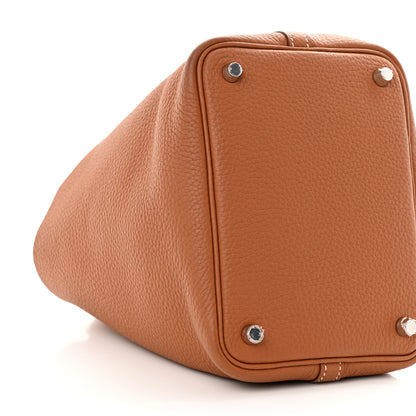 Hermes Taurillon Clemence Picotin Lock 18 PM Gold 9 of 10