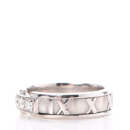 Tiffany 18K White Gold Diamond Atlas Ring 50.6 5.5 3 of 5