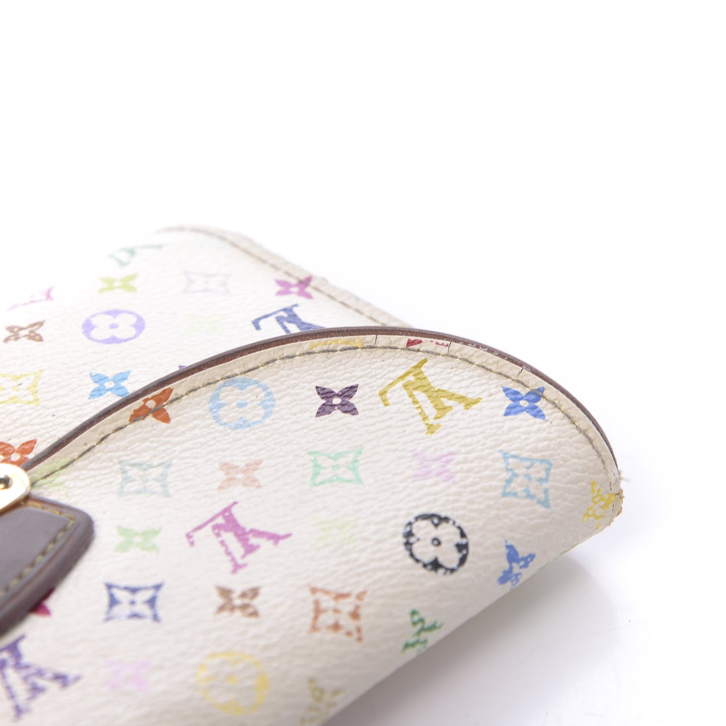 Monogram Multicolor Eugenie Wallet White