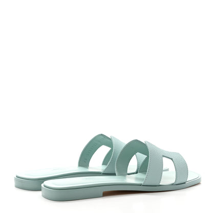 Hermes Epsom Oran Sandals 36 Vert Embrun 4 of 8