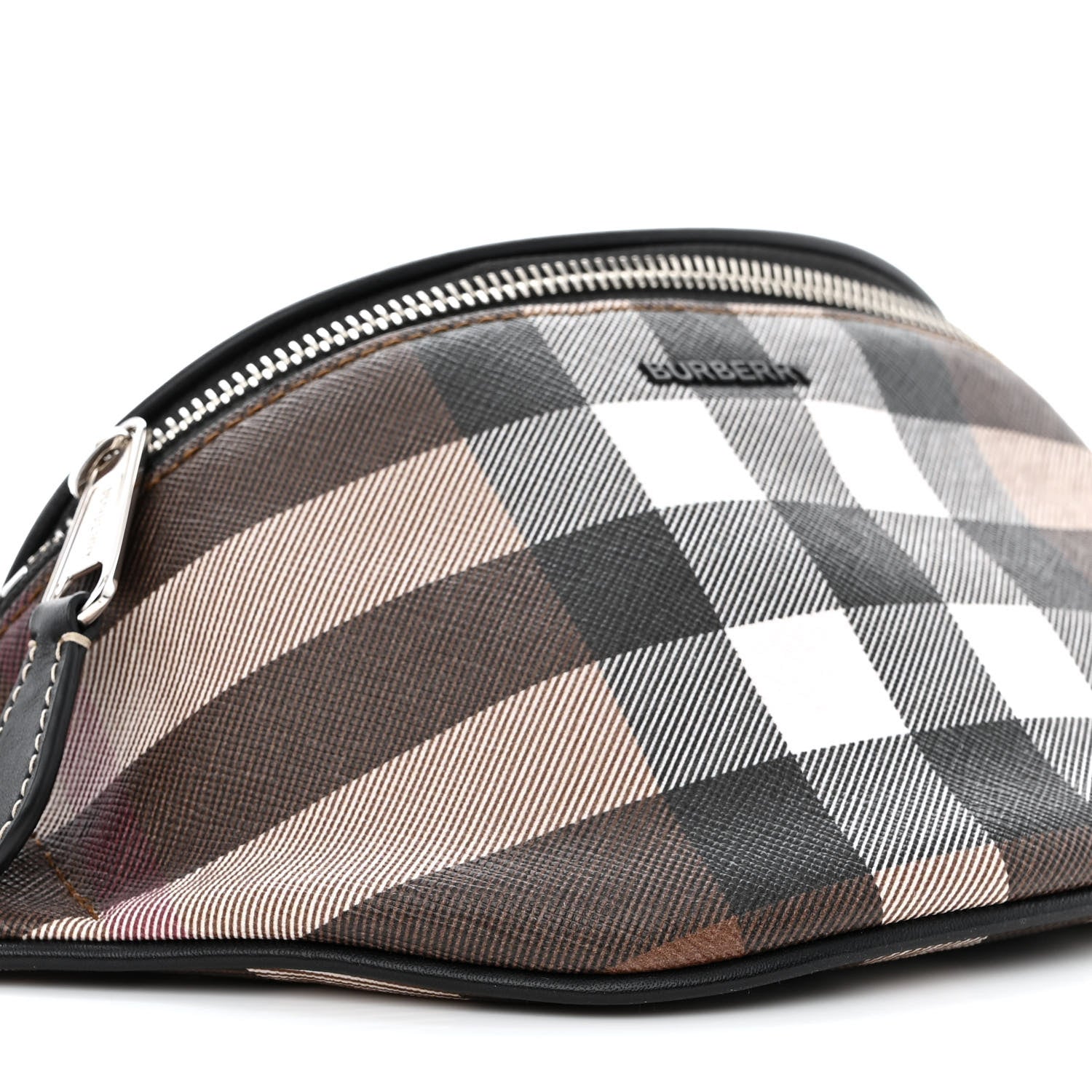 Burberry E-canvas Check Cason Bum Bag Dark Birch Brown 10 of 11