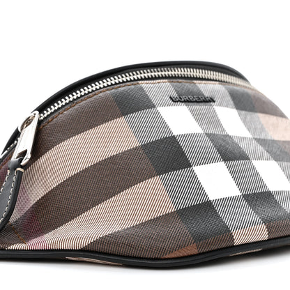 Burberry E-canvas Check Cason Bum Bag Dark Birch Brown 10 of 11
