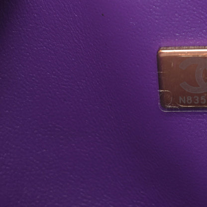 Chanel Caviar Quilted Small Double Flap Dark Purple 7 of 11
