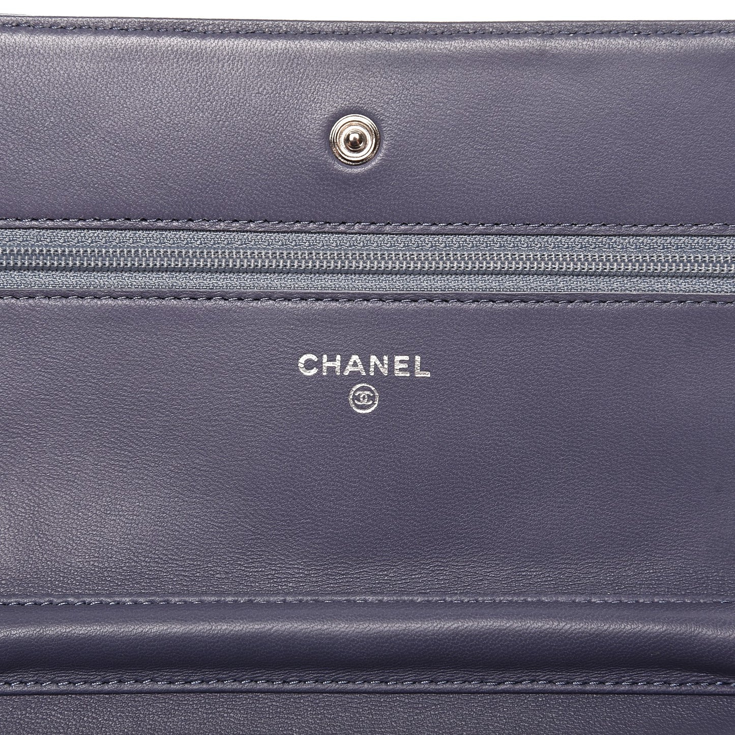 Lambskin Quilted Wallet On Chain WOC Lavender