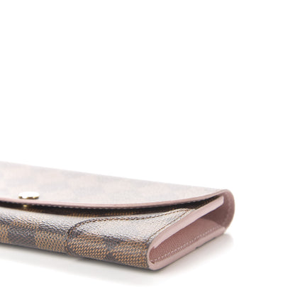 Louis Vuitton Damier Ebene Caissa Wallet Rose Ballerine 8 of 8