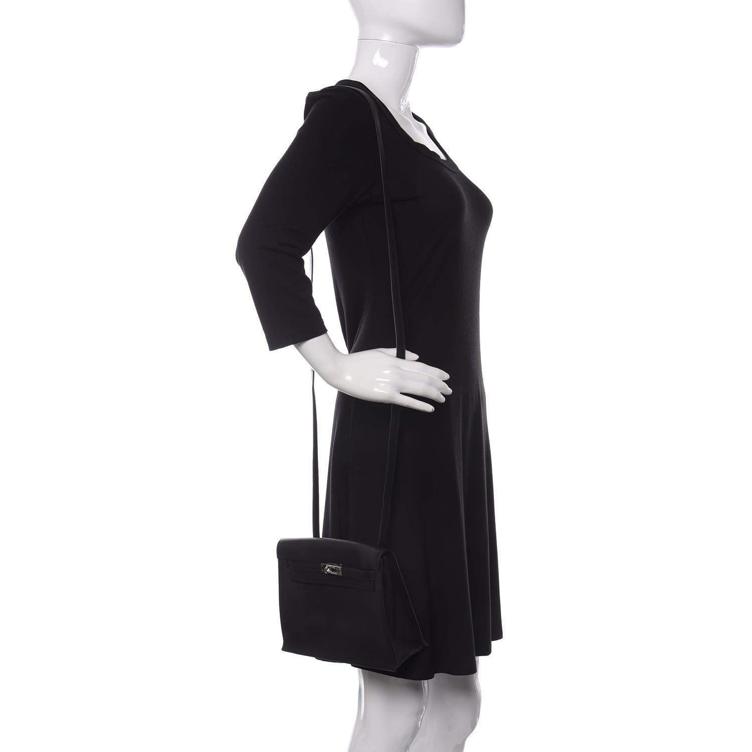 Hermes Swift Kelly Danse II Belt Bag Black 2 of 11