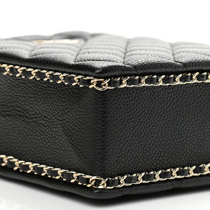 Chanel Caviar Quilted Evening Box Bag Black 9 of 11