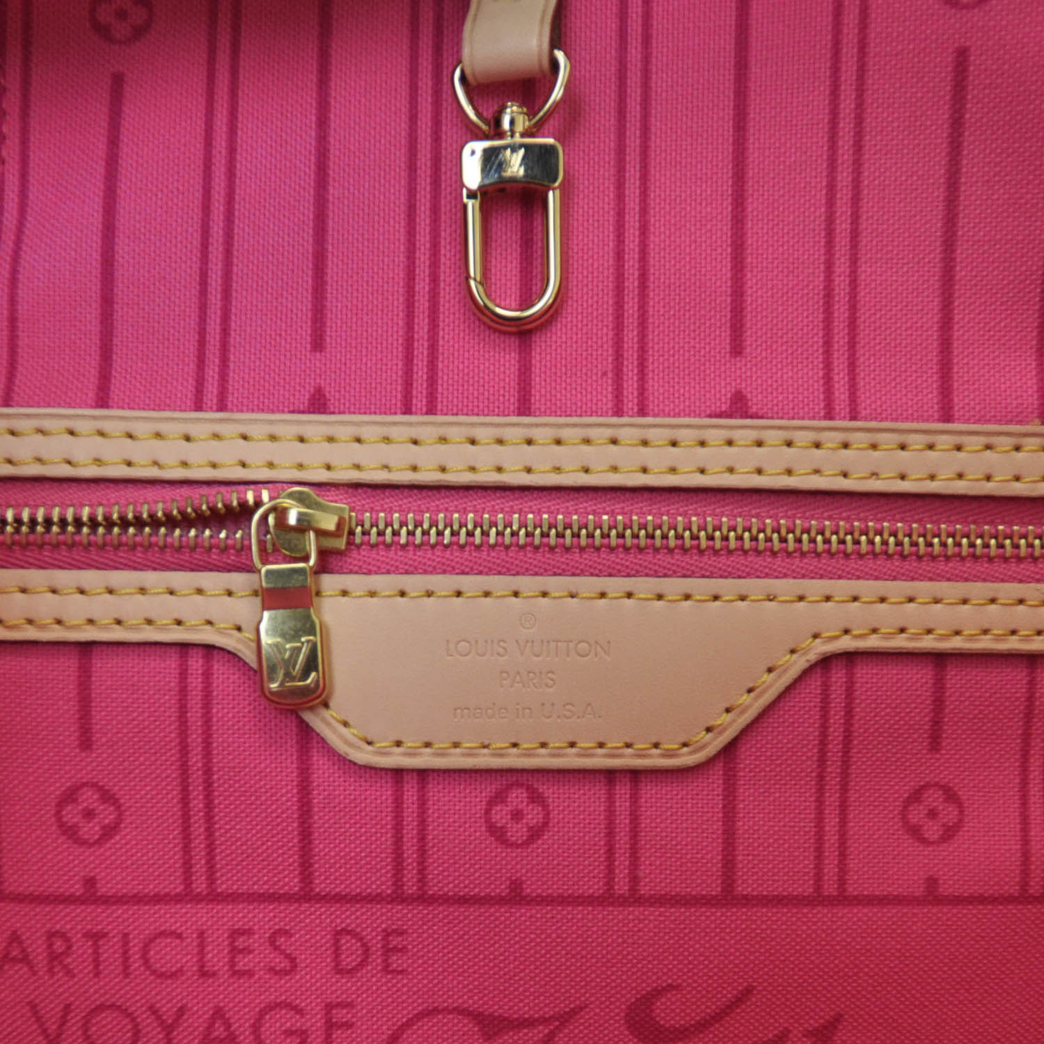 Louis Vuitton Monogram Roses Neverfull MM 6 of 6