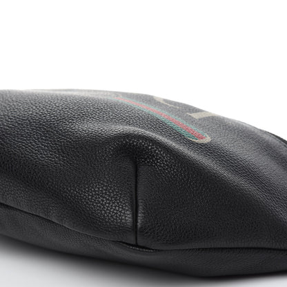 Gucci Grained Calfskin Logo Belt Bag Black 9 of 9