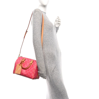 Louis Vuitton Monogram Origine Speedy Bandouliere 25 Rose Ruban 2 of 9