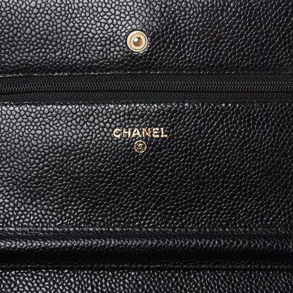 Chanel Caviar Quilted Wallet On Chain WOC Black 6 of 12
