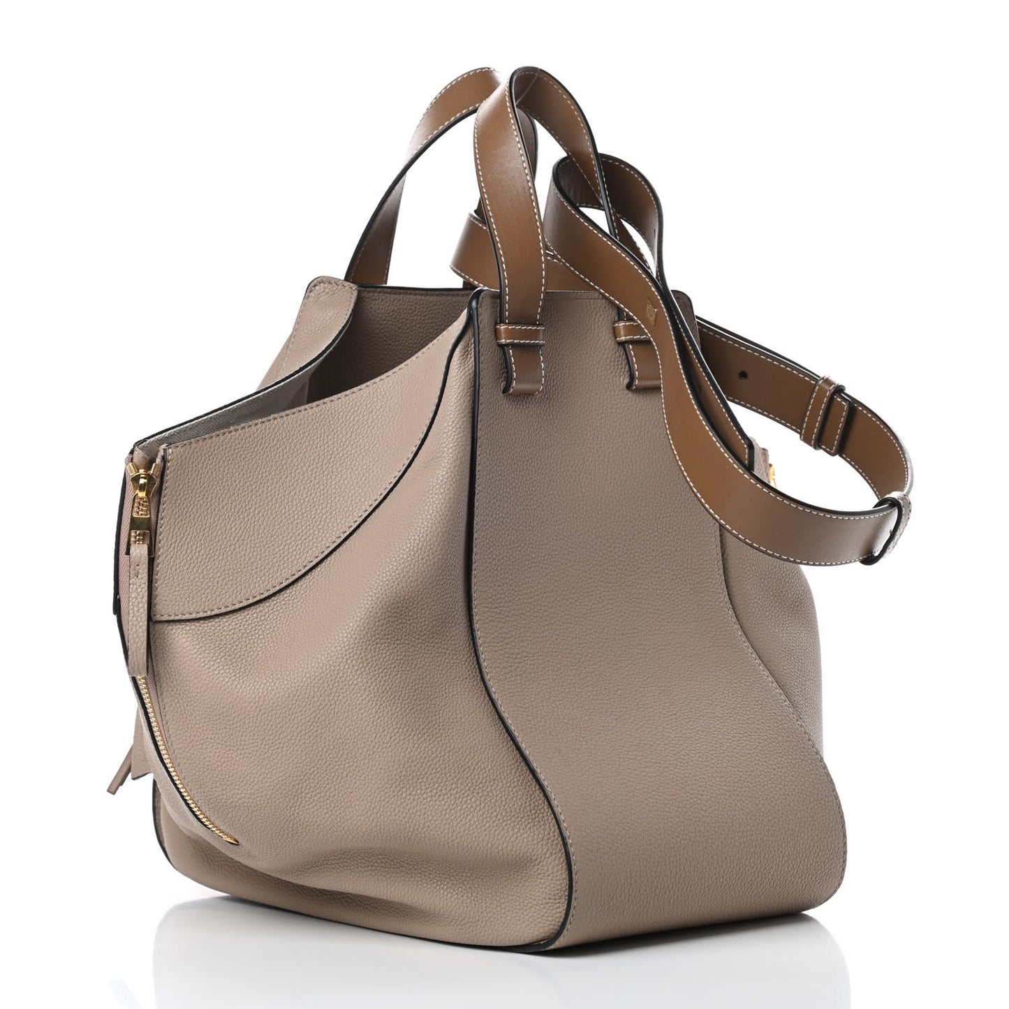 Calfskin Medium Hammock Shoulder Bag Sand Mink