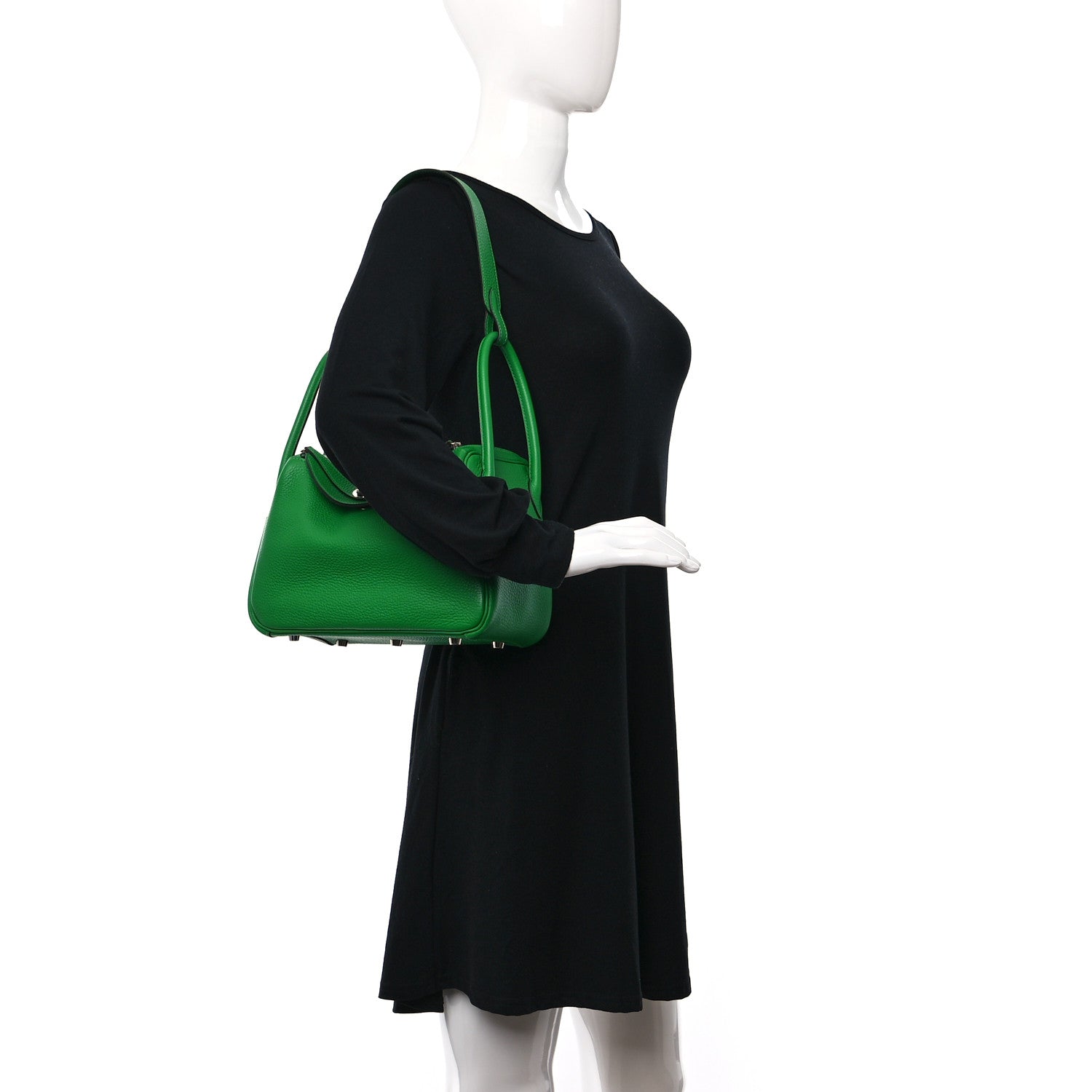 Hermes Taurillon Clemence Lindy 26 Bambou 2 of 8