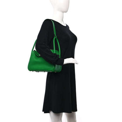 Hermes Taurillon Clemence Lindy 26 Bambou 2 of 8