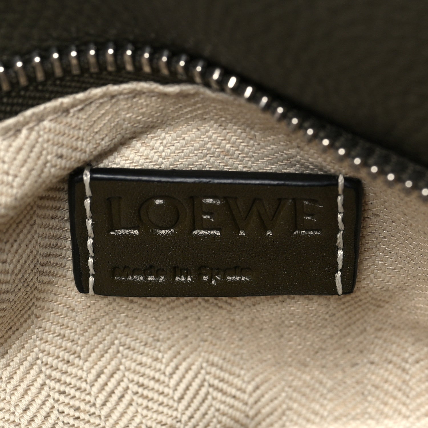 Loewe Grained Calfskin Small Puzzle Bag Forest 5 of 7