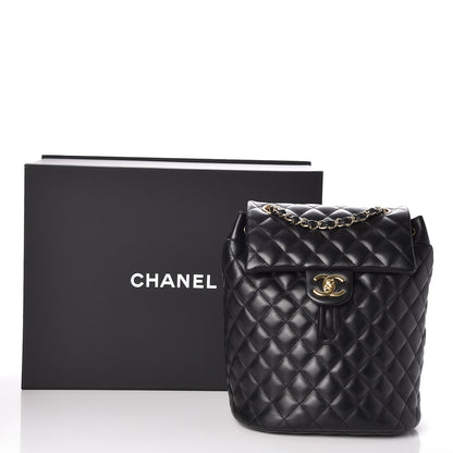 Chanel Lambskin Quilted Small Urban Spirit Backpack Black 8 of 8