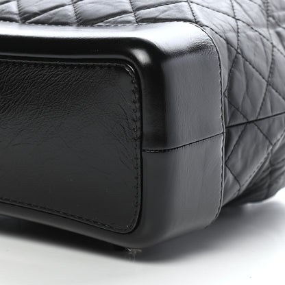 Chanel Aged Calfskin Quilted Gabrielle Backpack Black 9 of 9