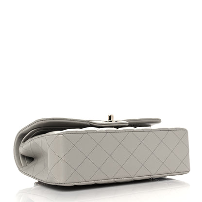 Chanel Lambskin Quilted Small Double Flap Grey 4 of 10
